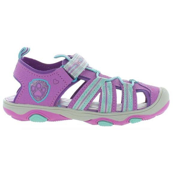 Paw Patrol Girls Skye Purple Flat Slip On Comfort Light-Up Shoes Sandals - Picture 2 of 6
